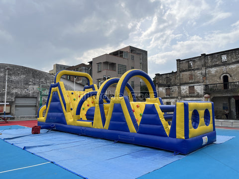 Inflatable Obstacle Course Bounce House Obstacle Course Jumper With Climbing Game