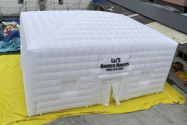 Outdoor Large Inflatable Air Cube Tent House White Inflatable Night Club Inflatable Disco Party Tent