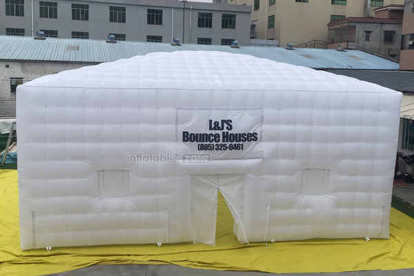 Outdoor Large Inflatable Air Cube Tent House White Inflatable Night Club Inflatable Disco Party Tent