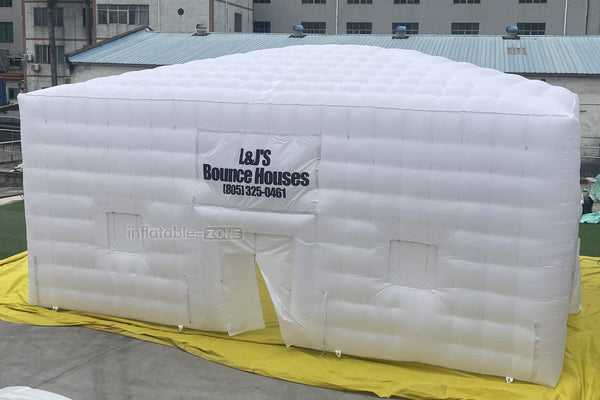 Outdoor Large Inflatable Air Cube Tent House White Inflatable Night Club Inflatable Disco Party Tent