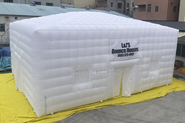 Outdoor Large Inflatable Air Cube Tent House White Inflatable Night Club Inflatable Disco Party Tent