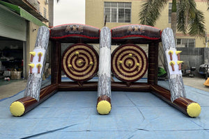Fun Play Equipment Inflatable Axe Throwing Inflatable Sports Games For Kids And Adults