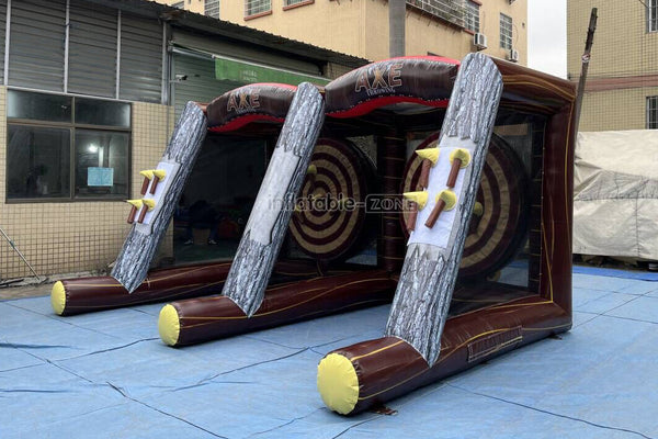 Fun Play Equipment Inflatable Axe Throwing Inflatable Sports Games For Kids And Adults