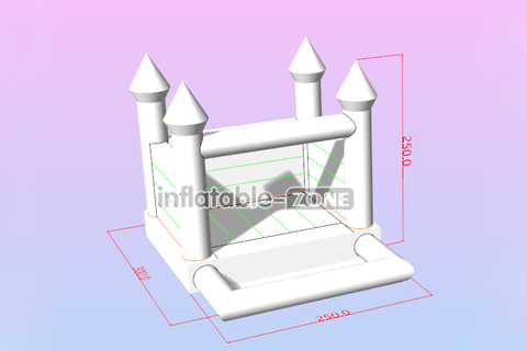Inflatable-Zone Design White Wedding Inflatable Bounce House Kids Outdoor Jumping Inflatable Castle With Ball Pit
