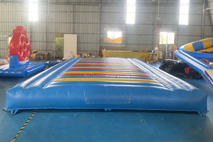 Funny Inflatable Bounce Pad Trampoline Mat Near Me Tarpaulin Rainbow Inflatable Jumping Pad For Adults