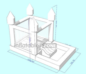Inflatable-Zone Design Inflatable Bouncer House Jumper Small Slide Combo Inflatable Wedding Bounce Castle For Wedding Party