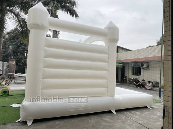 Outdoor Large White Inflatable Bouncer Jumping Slide Bouncy Castle With Ball Pit Combo Bounce House Party
