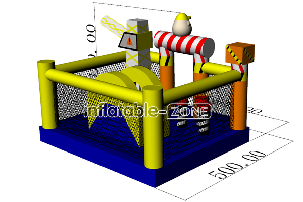 Inflatable-Zone Design Giant Inflatable Amusing Park Inflatable Bouncer Worker Trampoline Theme For Kids