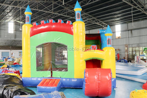 Commercial Inflatable Bouncy Castle With Slide Combo Air Bouncer Blow Up Indoor Kids Inflatable Trampoline Bounce House