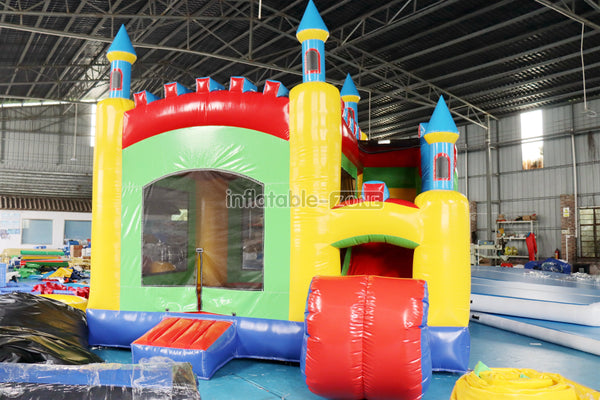 Commercial Inflatable Bouncy Castle With Slide Combo Air Bouncer Blow Up Indoor Kids Inflatable Trampoline Bounce House