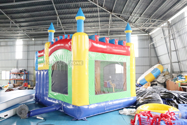 Commercial Inflatable Bouncy Castle With Slide Combo Air Bouncer Blow Up Indoor Kids Inflatable Trampoline Bounce House