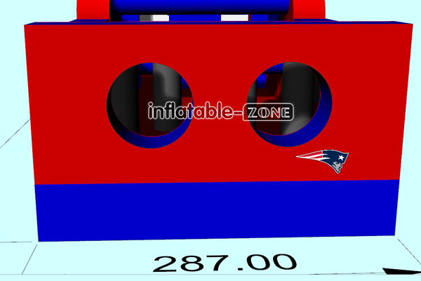 Inflatable-Zone Design Long Commercial Inflatable Bouncy Obstacle Course With Slide For Team Events