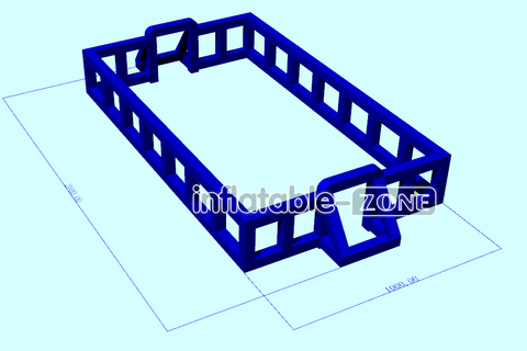 Inflatable-Zone Design Inflatable Bubble Soccer Field Giant Inflatable Human Table Football Arena For Events