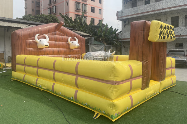 Attractive Inflatable Bull Ride Inflatable Mechanical Bull Riding Crazy Machine Bull Interactive Game