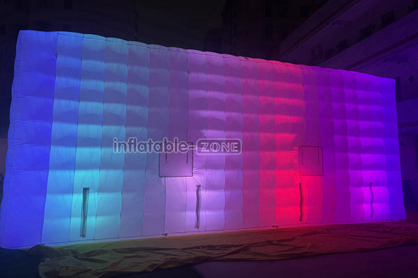 Commercial Inflatable Nightclub Inflatable Party Tent Inflatable Cube Tent With LED Lights For Outdoor Events