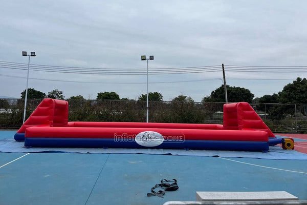 Huge Outdoor Inflatable Football Arena Pitch Interactive Giant Inflatable Soccer Field Sports Games