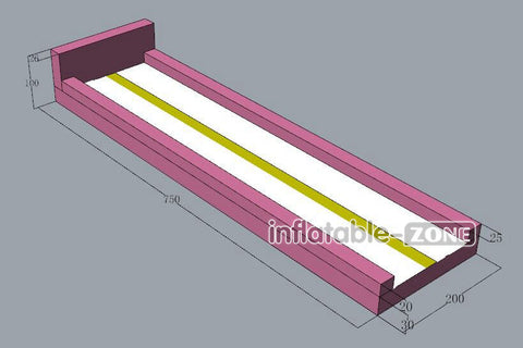 Inflatable-Zone Design Inflatable Gymnastic Air Run Track Floor Tumble Track Air Mat For Training Exercise