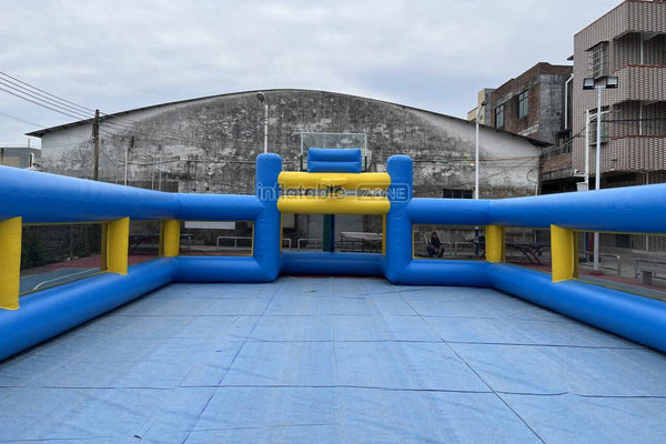Outdoor Interactive Soccer Playground Equipment Inflatable Human Football Field Games