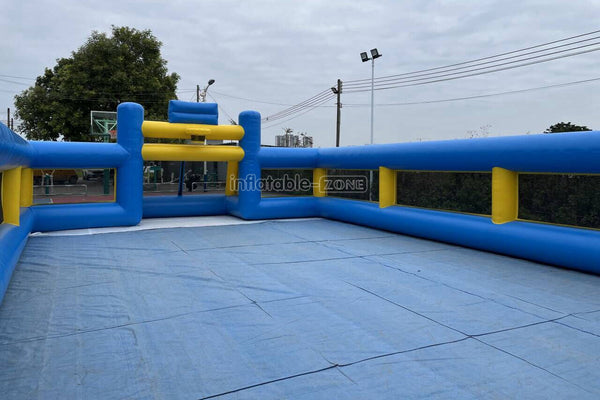 Outdoor Interactive Soccer Playground Equipment Inflatable Human Football Field Games