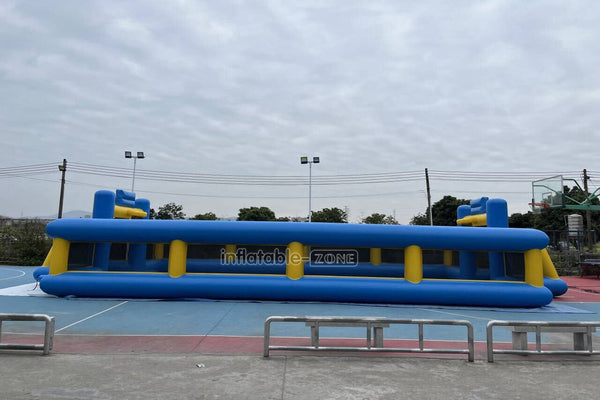 Outdoor Interactive Soccer Playground Equipment Inflatable Human Football Field Games