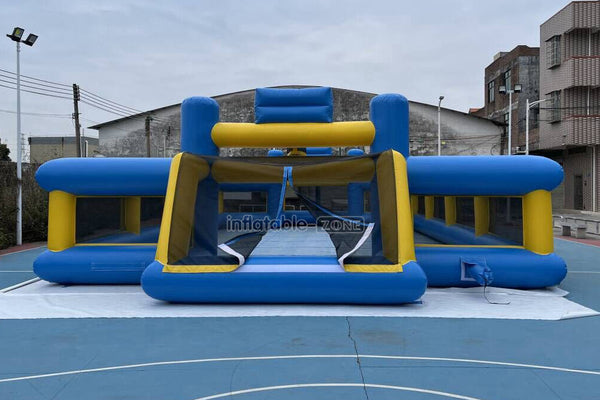 Outdoor Interactive Soccer Playground Equipment Inflatable Human Football Field Games
