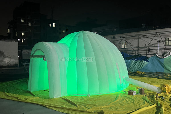 Commercial Inflatable Club With LED Lights Inflatable Igloo Dome Party Tent For Outdoor Advertising Event