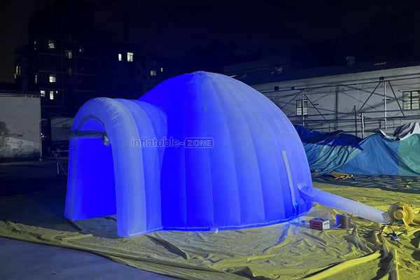 Commercial Inflatable Club With LED Lights Inflatable Igloo Dome Party Tent For Outdoor Advertising Event