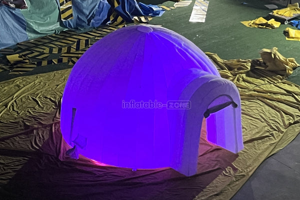 Commercial Inflatable Club With LED Lights Inflatable Igloo Dome Party Tent For Outdoor Advertising Event