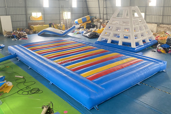 Indoor Or Outdoor Rectangular Inflatable Jump Bounce Pad Large Inflatable Mattress For Kids And Adults