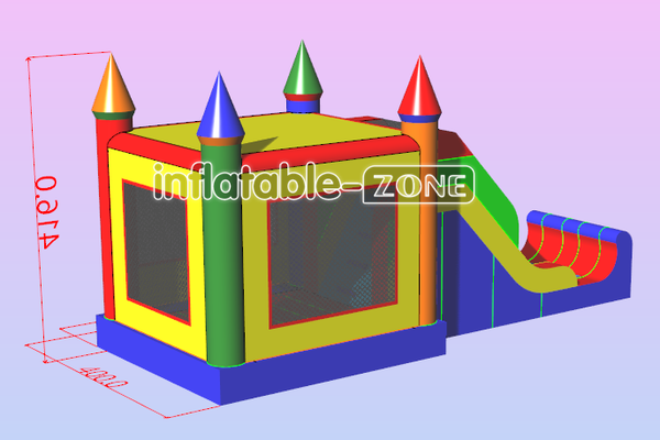 Inflatable-Zone Design Outdoor Inflatable Jumping Bounce Castle Slides Combo Play Yard Inflatable Bouncer