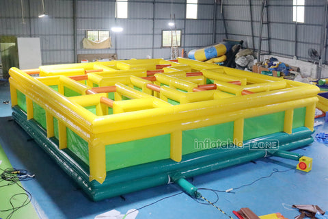 Commercial Giant Inflatable Labyrinth Maze Inflatable Maze Square Obstacle Course Inflatable Games