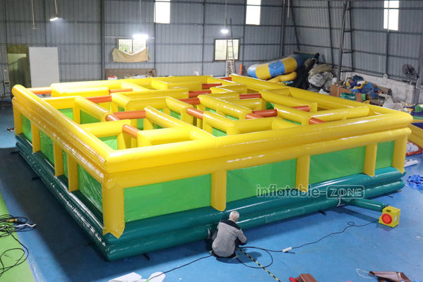 Commercial Giant Inflatable Labyrinth Maze Inflatable Maze Square Obstacle Course Inflatable Games