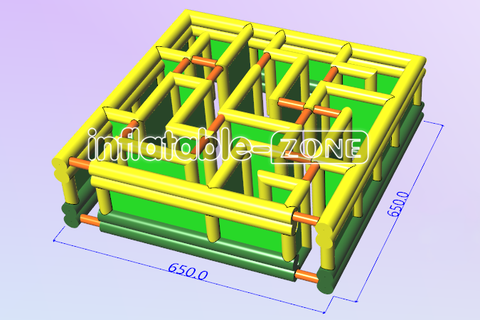 Inflatable-Zone Design Outdoor Funny Games Inflatable Maze Giant Interactive Park Toys Inflatable Obstacle Maze