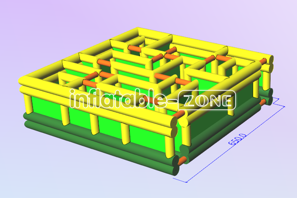 Inflatable-Zone Design Outdoor Funny Games Inflatable Maze Giant Interactive Park Toys Inflatable Obstacle Maze