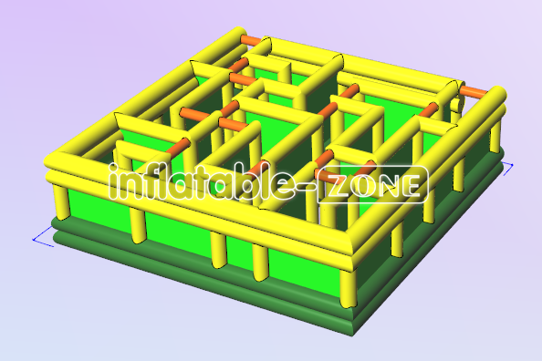 Inflatable-Zone Design Outdoor Funny Games Inflatable Maze Giant Interactive Park Toys Inflatable Obstacle Maze