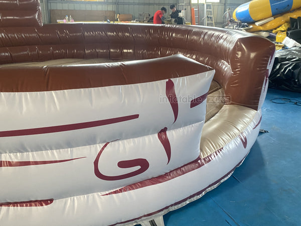 Commercial Inflatable Bull Mat Crazy Rodeo Bull Fight Inflatable Mechanical Bull Ride Sports Game