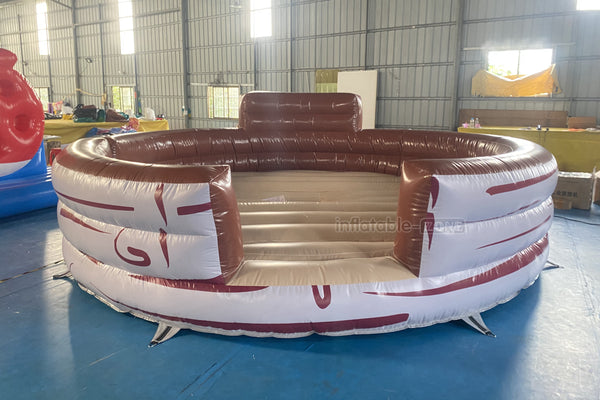 Commercial Inflatable Bull Mat Crazy Rodeo Bull Fight Inflatable Mechanical Bull Ride Sports Game