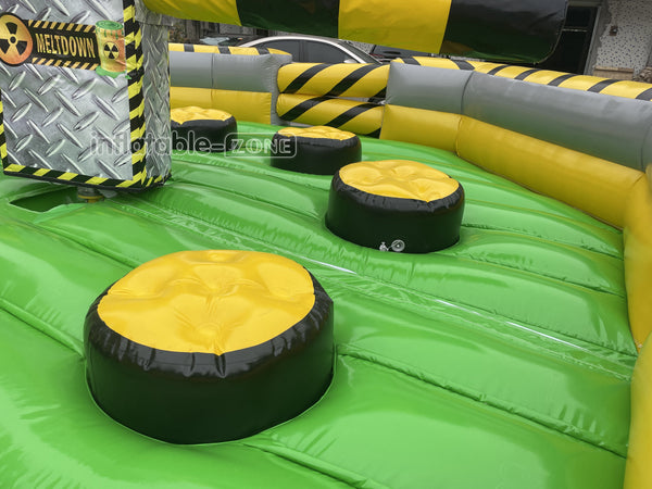Classic Commercial Party Inflatable Meltdown Mechanical Game Inflatable Jumping Mattress Wipeout Machine