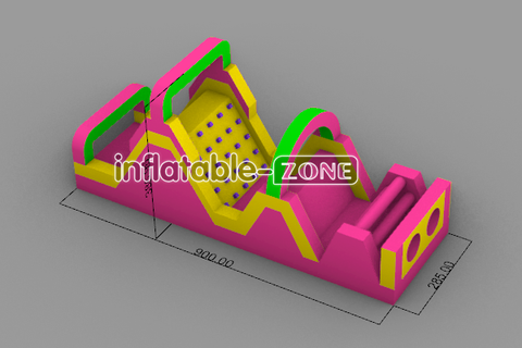 Inflatable-Zone Design Inflatable Toys Large Inflatable Obstacle Course Slide Climbing Obstacles Bounce Area