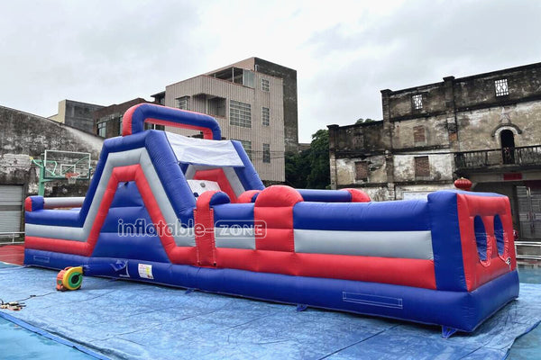 Funny Large Obstacle Sports Kids Play Inflatable Party Outdoor Playground Inflatable Obstacle Course