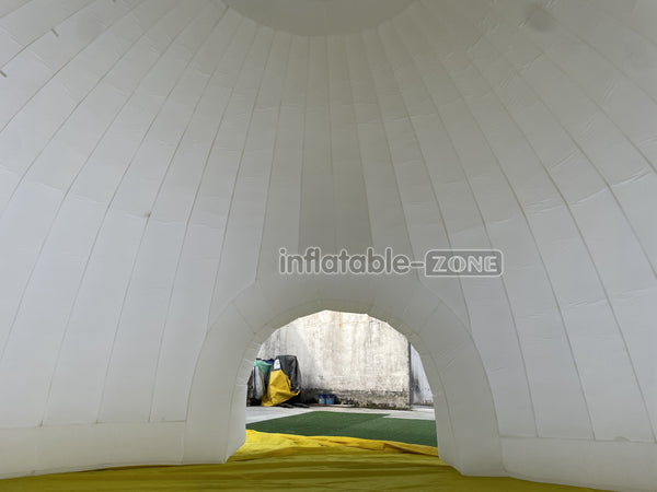 Commercial Inflatable Party Tent White Large Dome Tent Inflatable Igloo With Two Doors For Camping