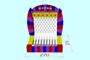 Inflatable-Zone Design Inflatable Interactive Outdoor Sports Games Fun Inflatable Plinko Game For Adults And Kids