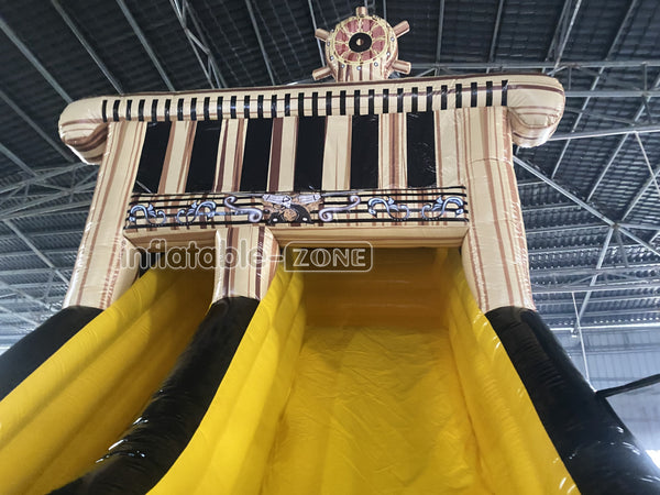 Large Commercial Inflatable Pirate Ship Slide Jumping Castle Bouncy Inflatable Slide For Adults And Kids