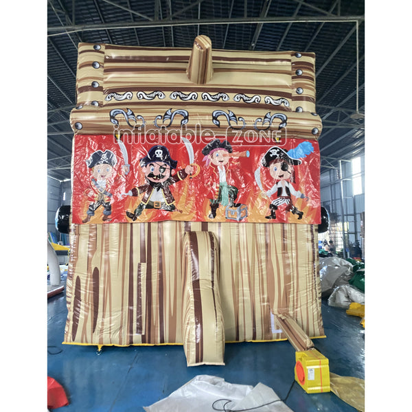 Large Commercial Inflatable Pirate Ship Slide Jumping Castle Bouncy Inflatable Slide For Adults And Kids