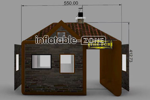 Inflatable-Zone Design Inflatable Pub Party Tent Giant Back Yard Portable Bar Blow Up Pub Inflatable Tent