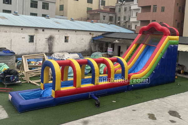 Inflatable Slip N Slide Inflatable Water Slide Large Outdoor Waterslide For Above Ground Pool