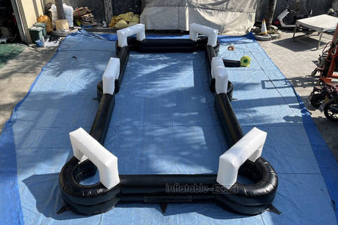 Interactive Sports Game Inflatable Snooker Soccer Pool Table Inflatable Foot Billiard For Outdoor
