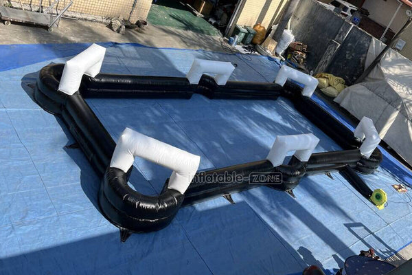 Interactive Sports Game Inflatable Snooker Soccer Pool Table Inflatable Foot Billiard For Outdoor