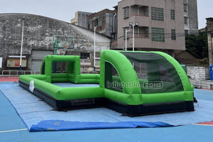 Giant Inflatable Soap Football Pitch Playground Soccer Field For Outdoor Sport And Play