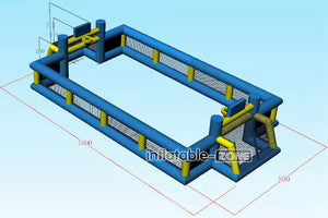 Inflatable-Zone Design Giant Inflatable Outdoor Games Inflatable Soccer Pitch Arena With Fence Soap Soccer Field